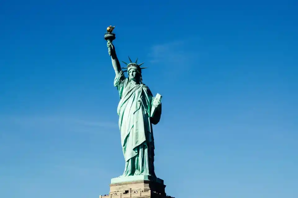 The Statue of Liberty in New York City, USA