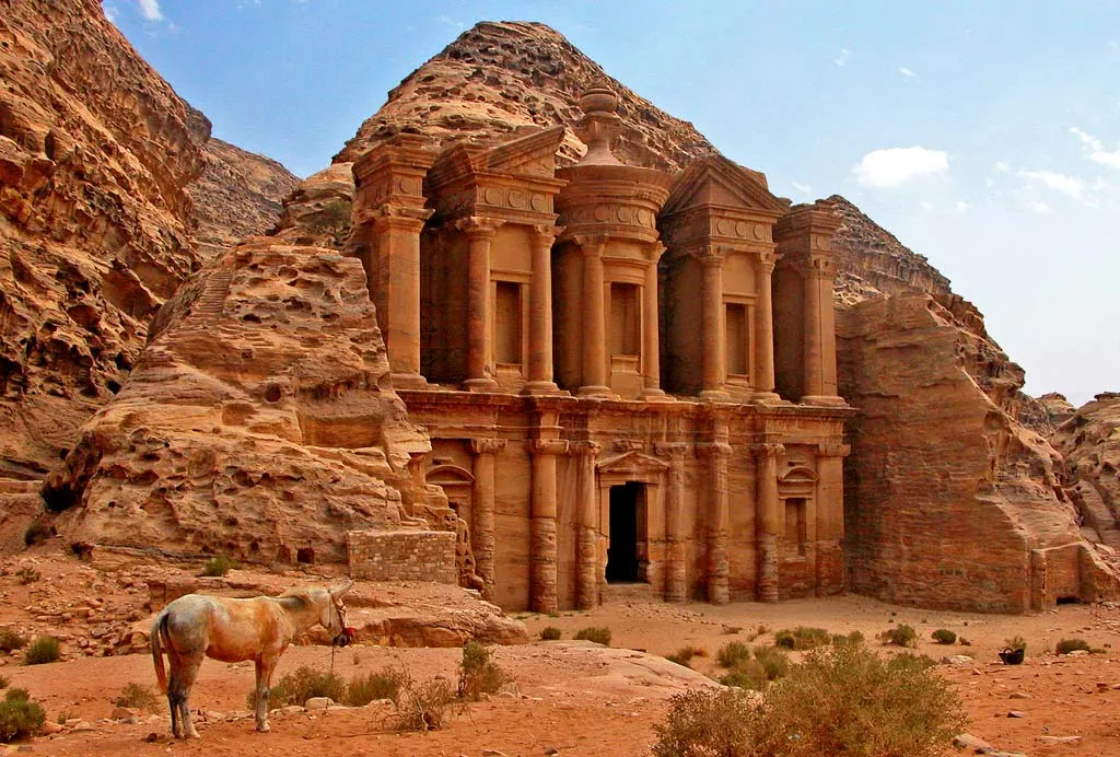 ancient wonders of Petra in Jordan