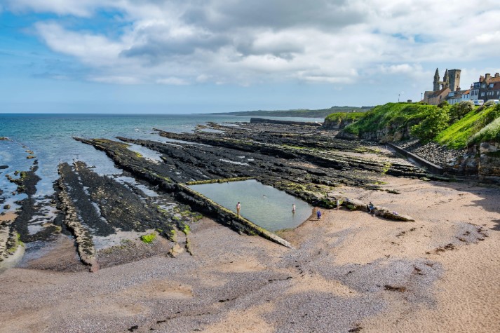 Stretch of Sand with Tide Pools