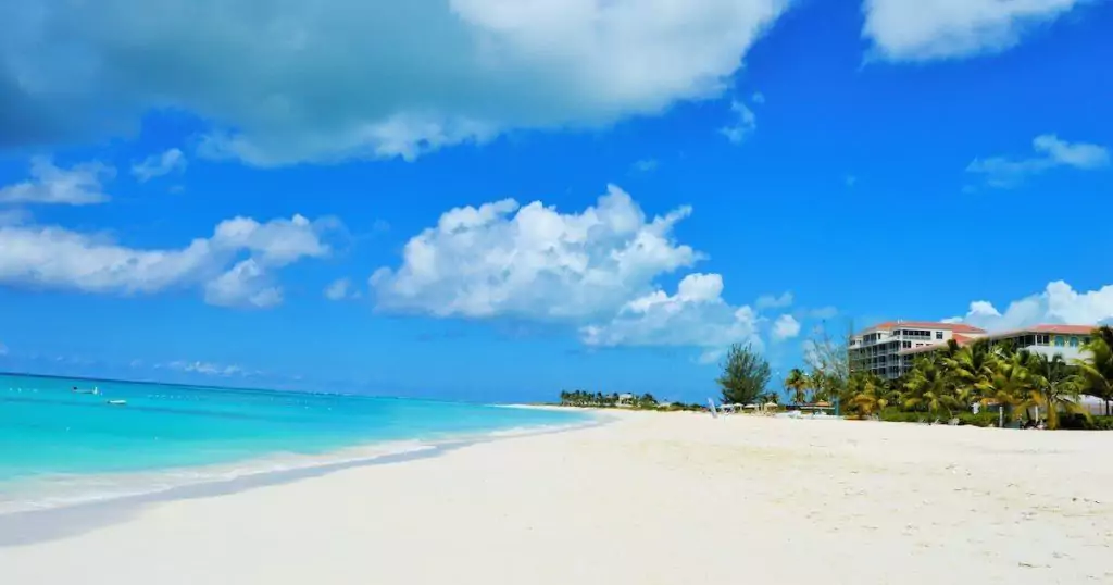 Explore the pristine beaches of Turks and Caicos.