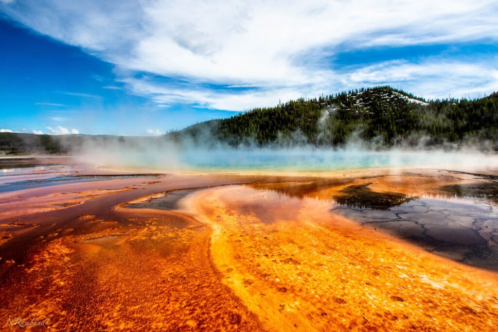 Natural beauty of Yellowstone National Park