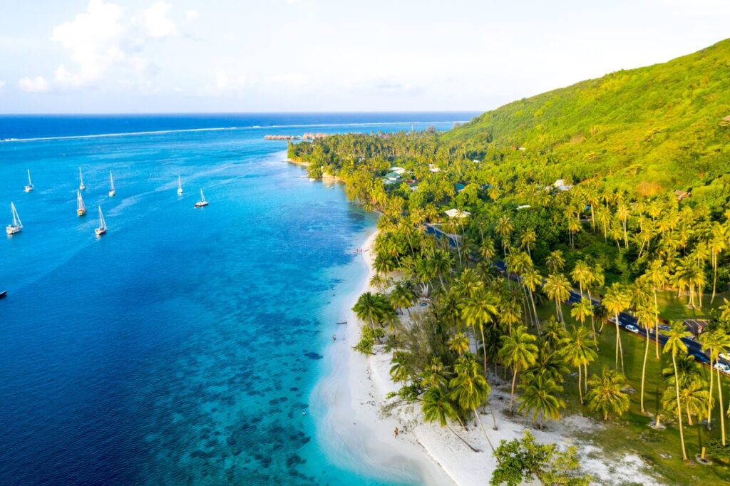 Sandy beaches with crystal-clear waters