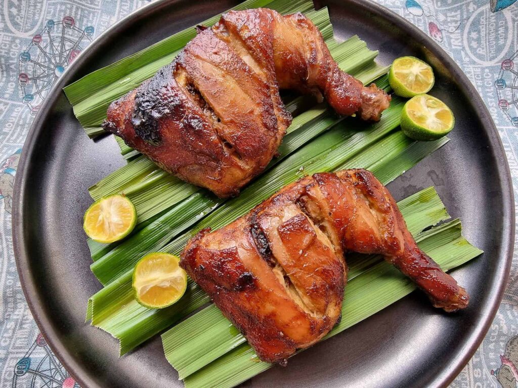 Tasting the famous Chicken Inasal dish