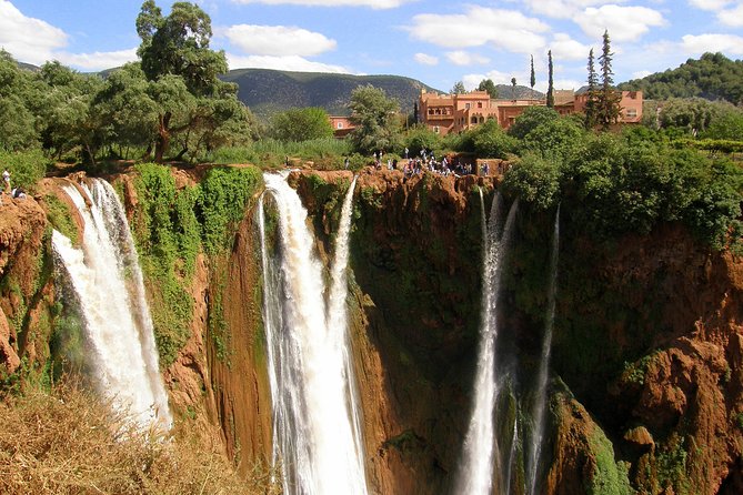 Navigating the desert landscape around Ouzoud Waterfalls